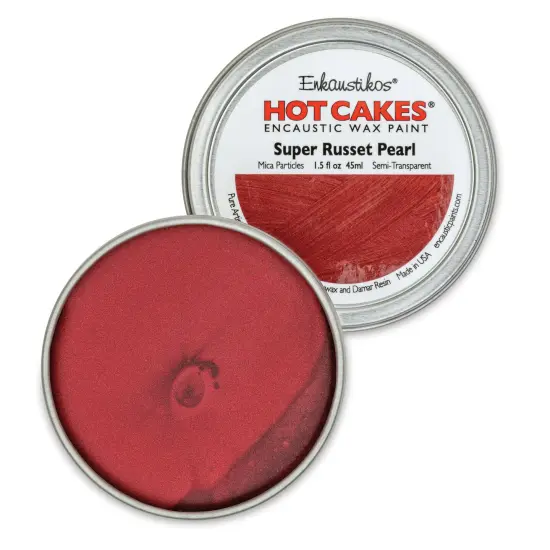 Enkaustikos Hot Cakes Encaustic Paint - Super Russet Pearl, 45 ml tin {1}