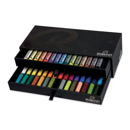 Rembrandt Soft Pastel Set - Luxe Set of 45, Assorted Colors, 15 Full Sticks and 30 Half Sticks {1}