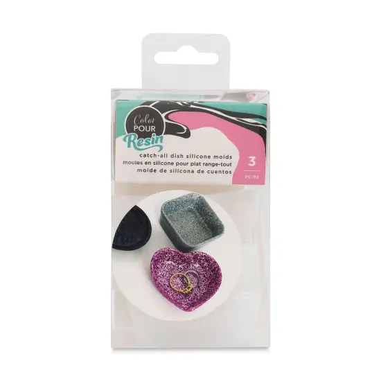 American Crafts Color Pour Catch-All Dish Silicone Molds - Set of 3 {1}