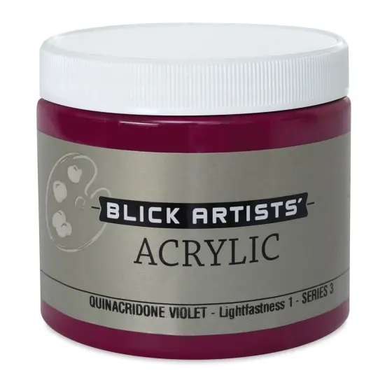 Blick Artists' Acrylic - Quinacridone Violet, 16 oz jar {1}