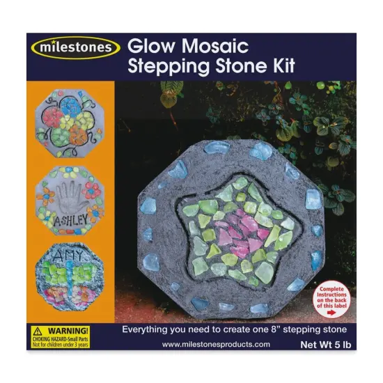 Milestones Mosaic Stepping Stone Kit - Glow {1}