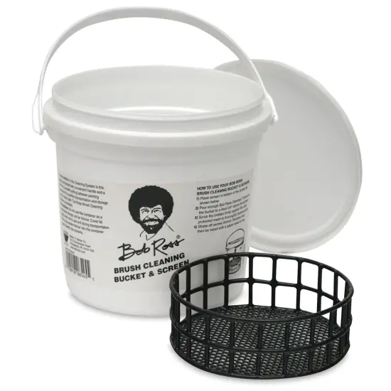 Bob Ross Brush Cleaning Bucket and Screen {1}