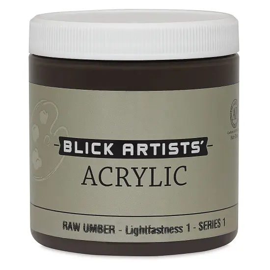 Blick Artists' Acrylic - Raw Umber, 8 oz jar {2}