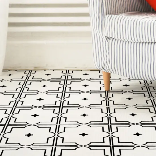 Moroccan Traditional Tin Tile Patio, Floor, or Tile Stencil {2}