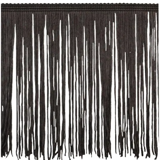 Belagio Chainette Fringe, 6" Wide, Brown, 10-Yard Bolt {1}