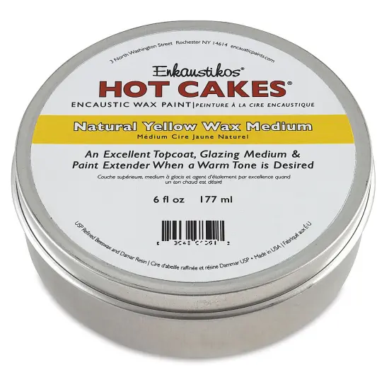 Enkaustikos Hot Cakes Yellow Wax Medium- Yellow, 6 oz Tin {1}