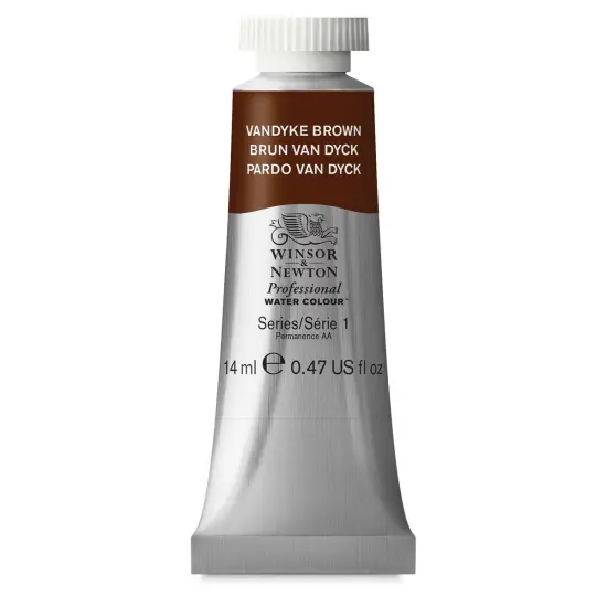 Winsor & Newton Professional Watercolor - Vandyke Brown, 14 ml Tube {1}