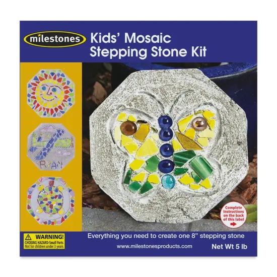Milestones Kids&rsquo; Mosaic Stepping Stone Kit {1}