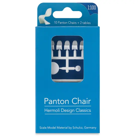Schulcz Scale Model Furniture - Panton Chairs and Tables, Pkg of 12, 1:100, 1/8" {1}
