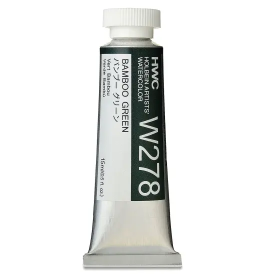 Holbein Artists' Watercolor - Bamboo Green, 15 ml tube {2}