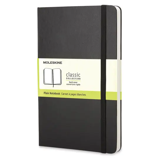 Moleskine Classic Hardcover Notebook - Black, Blank, 5-1/2" x 3-1/2" {1}