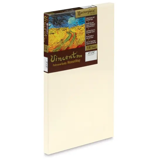 Masterpiece Vincent Pro Artfix Linen Canvas - 6" x 12", Oil Primed {1}
