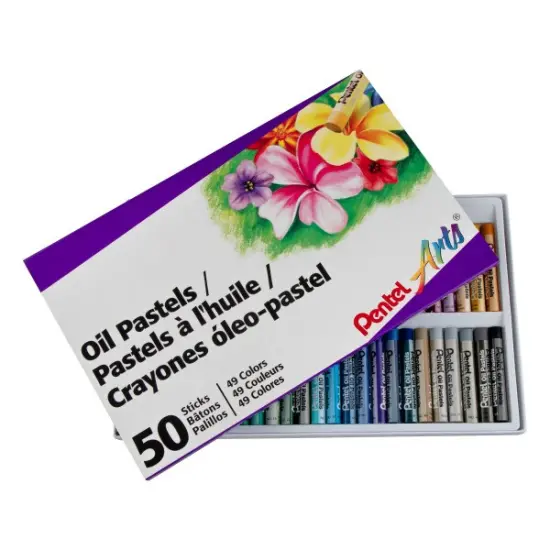 Pentel Arts Oil Pastels - 50 Color Set {1}