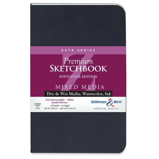 Stillman & Birn Zeta Series Softcover Sketchbook - 10" x 8", Portrait {1}