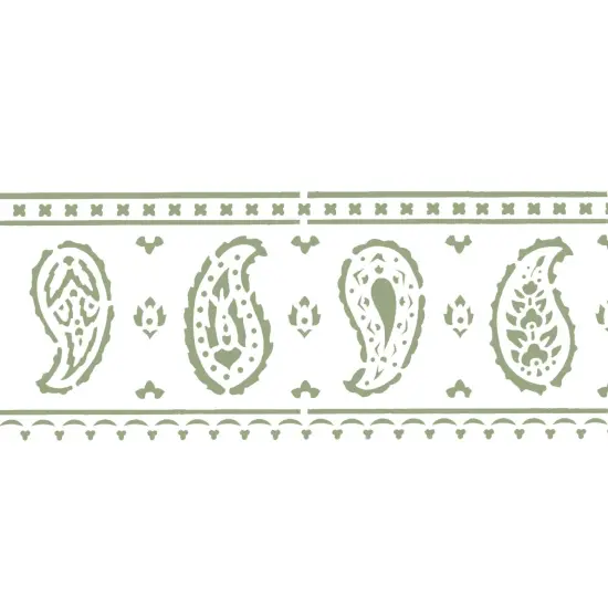 Large Paisley Wall Stencil | 3243 by Designer Stencils | Pattern Stencils | Reusable Stencils for Painting | Safe & Reusable Template for Wall Decor | Try This Stencil Instead of a Wallpaper | Easy to Use & Clean Art Stencil Pattern {1}