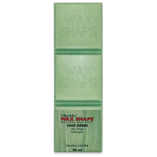 Enkaustikos Wax Snaps Encaustic Paints - Sage Green, 40 ml cake {1}