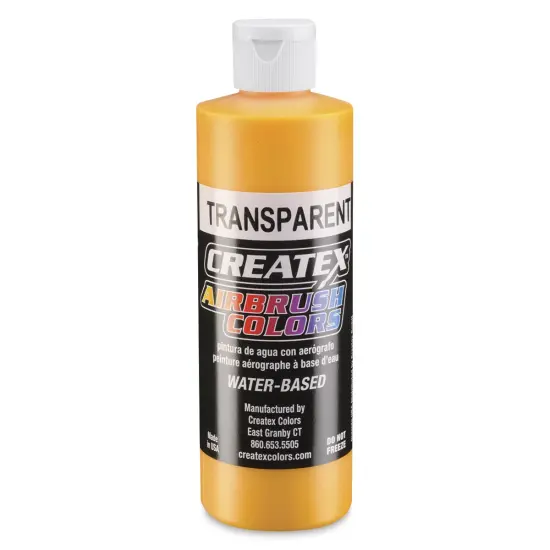 Createx Airbrush Color - 8 oz, Transparent Canary Yellow {1}