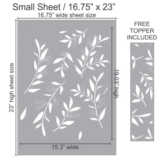 Tranquil Branches Stencil 2pc set {5}