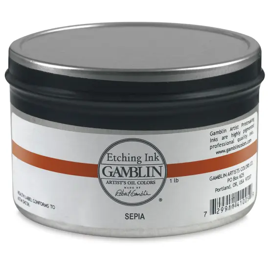 Gamblin Etching Ink - Sepia, 1 lb {1}
