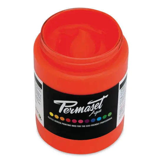 Permaset Aqua Fabric Ink - Glow Orange, 300 ml {1}