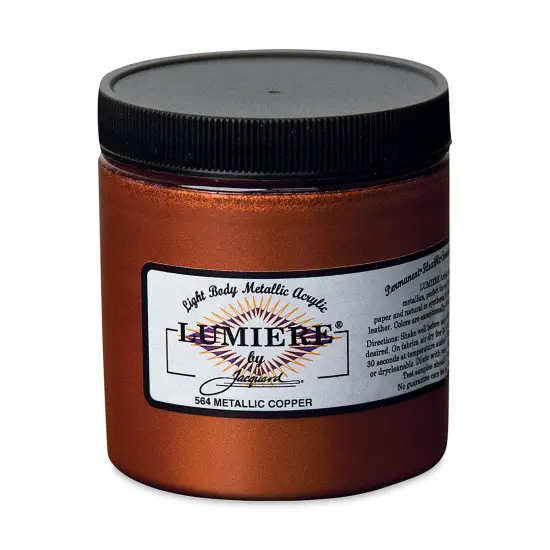 Jacquard Lumiere Acrylic - Metallic Copper, 8 oz Jar {1}