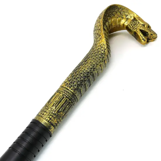 King Cobra Cane - Egyptian Style Staff or Scepter for Emperor - 1 Piece Costume Accessory Prop {3}