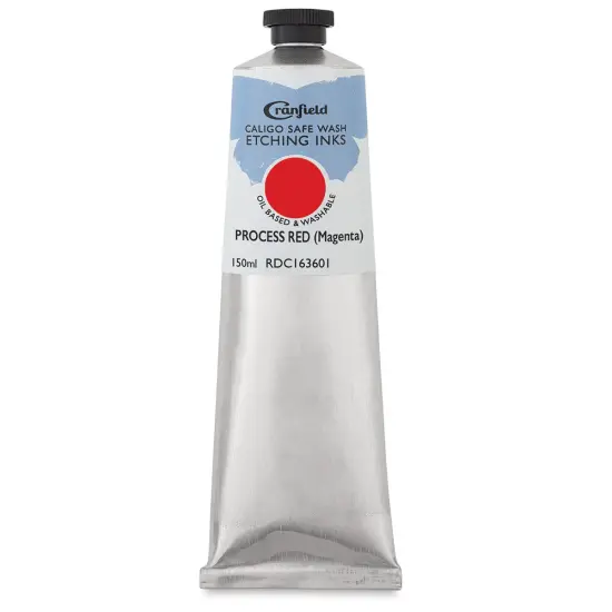 Cranfield Caligo Safe Wash Etching Ink - Process Red (Magenta), 150 ml Tube {1}