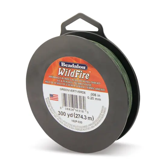 Beadalon WildFire Beading Thread - Green, 0.008", 300 yds {1}