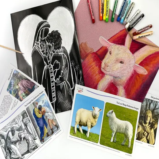 Christian Art Box O (Lost Sheep and Prodigal Son) {1}