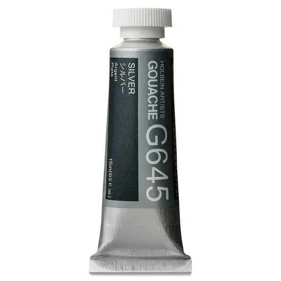 Holbein Artists' Gouache - Silver, 15 mltube {2}