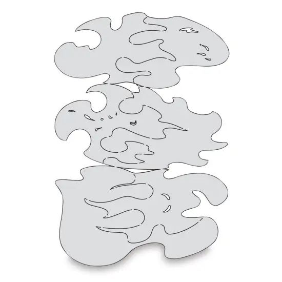 Iwata Artool Freehand Template - Set of 3, True Fire Nano {2}