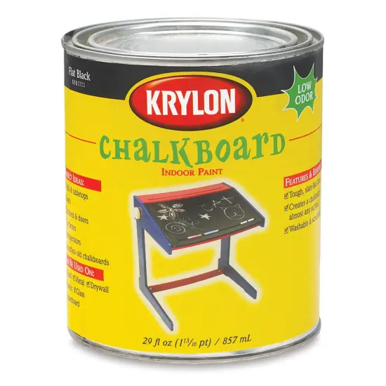 Krylon Chalkboard Paint - Brush On, Black, 32 oz can {1}