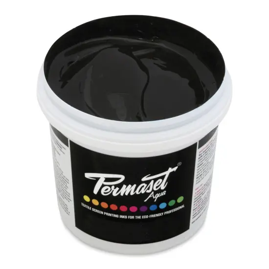 Permaset Aqua Fabric Ink - Dark Brown, Liter {1}