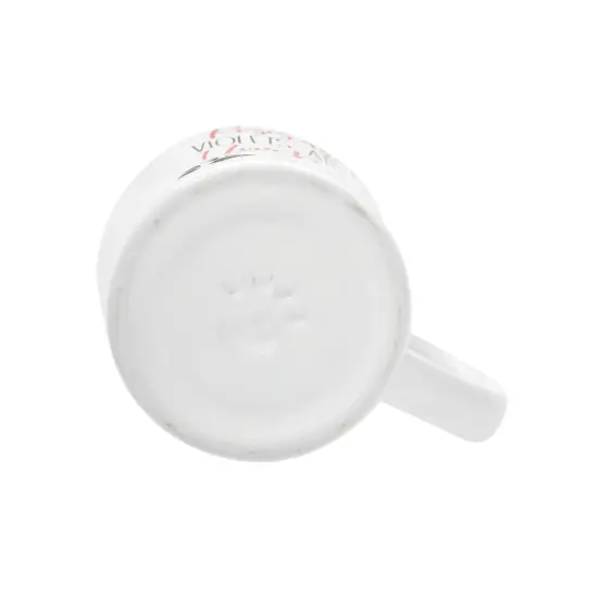 16 oz. Valentine's Day "Roses Are Red Violets Are Blue I Love My Dog Way More Than You" Pawprint Ceramic Coffee Tea Hot Chocolate Mug {4}