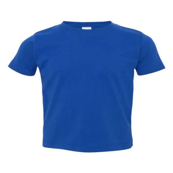 Rabbit Skins&reg; Toddler Crewneck Short Sleeve Fine Jersey Tee Royal {1}