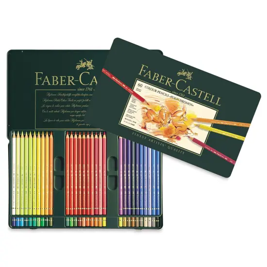 Faber-Castell Polychromos Pencil Set - Assorted Colors, Tin Box, Set of 60 {2}