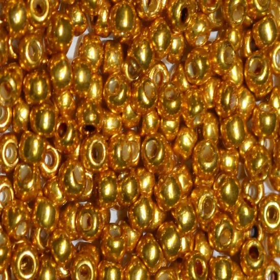 Toho 8/0 Round Japanese Seed Bead, TR8-591PF, Golden Mustard Galv PermaFinish {1}