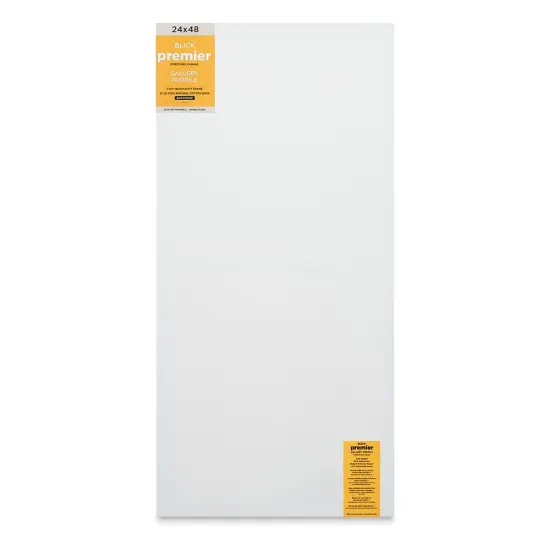 Blick Premier Stretched Cotton Canvas - Gallery Profile, Back-Stapled, 24" x 48" {1}