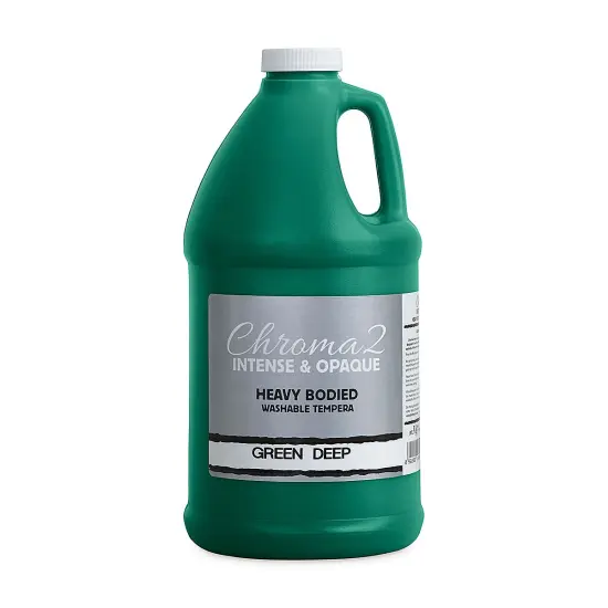 Chroma 2 Washable Tempera - Green Deep, 67.7 oz {1}
