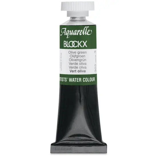 Blockx Artists' Watercolor - Olive Green, 15 ml Tube {1}