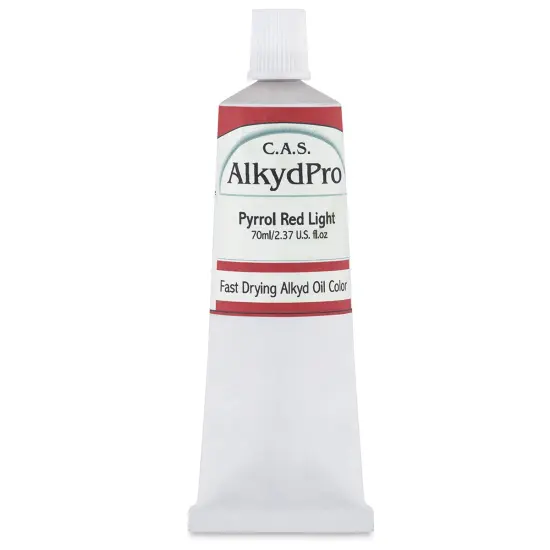 CAS AlkydPro Fast-Drying Alkyd Oil Color - Pyrrol Red Light, 70 ml tube {1}