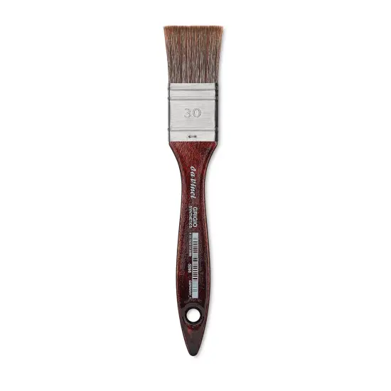 Da Vinci Grigio Synthetic Brush - Mottler, Short Handle, Size 30 {1}