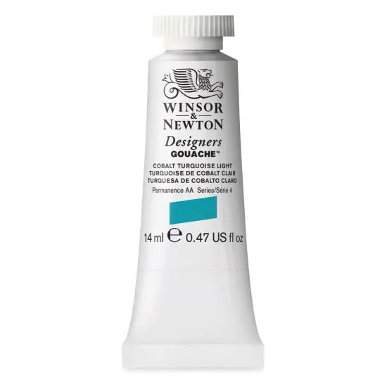 Winsor & Newton Designers Gouache - Cobalt Turquoise Light, 14 ml tube {1}