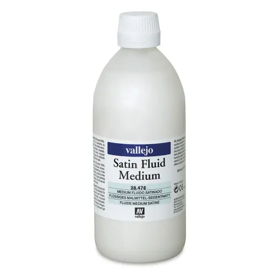 Vallejo Acrylic Fluid Medium - Satin, 500 ml {1}