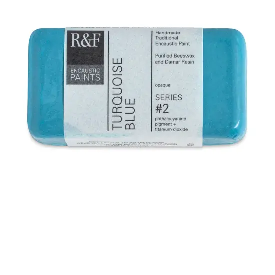 R&F Encaustic Paint Block - Turquoise Blue, 40 ml block {2}