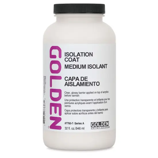 Golden Acrylic Medium - Isolation Coat, 32 oz {1}