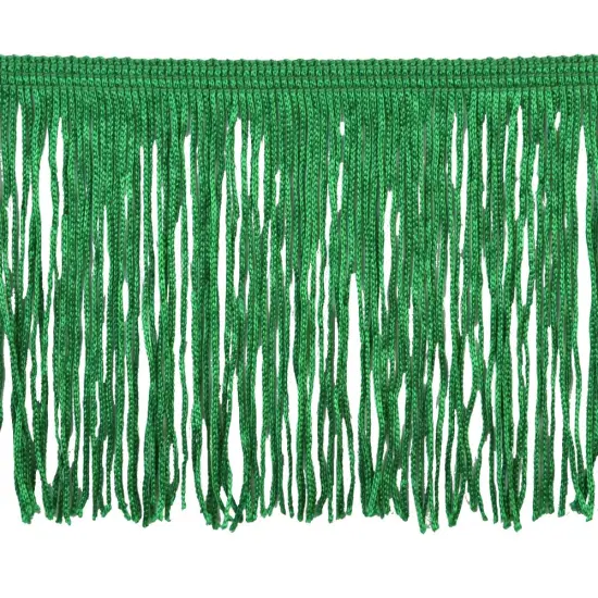 Belagio Chainette Fringe, 4" Wide, 10-Yard Bolt, Emerald Green {1}