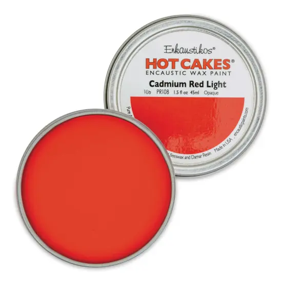 Enkaustikos Hot Cakes Encaustic Paint - Cadmium Red Light, 45 ml tin {1}