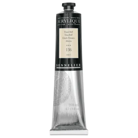 Sennelier Extra-Fine Artist Acryliques - Titan Buff, 200 ml tube {1}