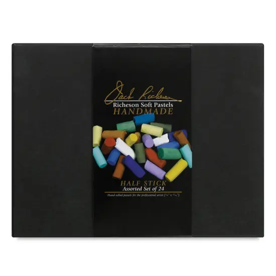 Richeson Handmade Soft Pastels - Assorted Colors, Set of 24, Half Stick {1}